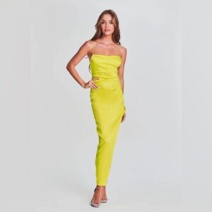 Seroya Celino Yellow Silk Dress